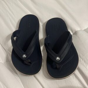 CROCS Navy Flip Flops for Kids size 3